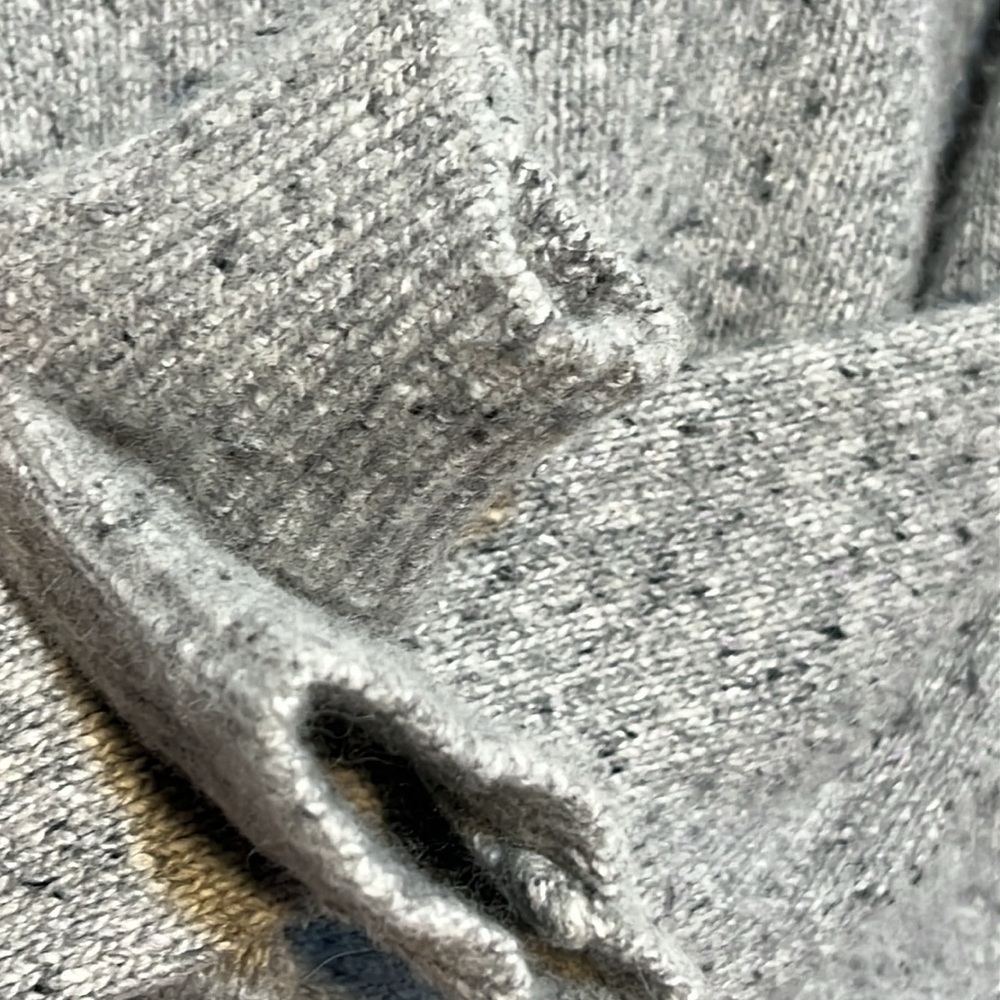 Madewell Womens Grey Merino Wool Blend Alpaca Blend Crew Neck Sweater Size XL - Picture 8 of 14